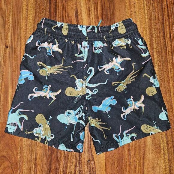 5 For $25 Carter's Blue and Teal Octopus Rashguard Swimsuit Toddler Size 4T - Picture 5 of 6